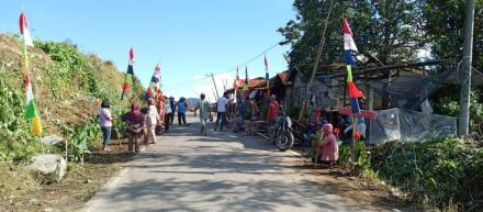 Menyambut Peringatan Hari Kemerdekaan Desa Kutarayat Simalem Gotong Royong Bersih Desa